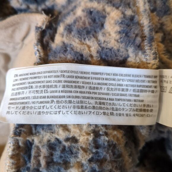 Abercrombie & Fitch Womens XXS Leopard Animal Print Sherpa Fleece Jacket‎ Coat - Picture 10 of 12